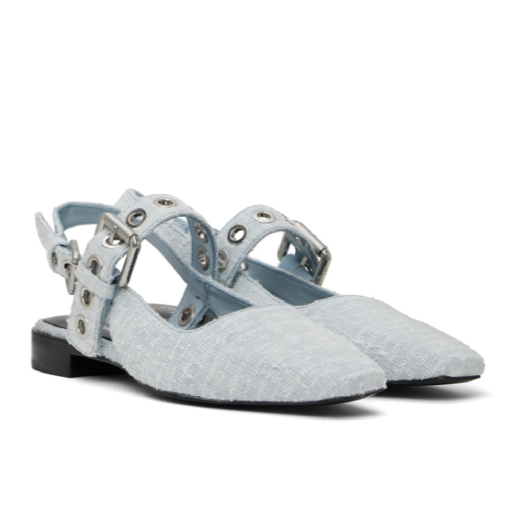 Rag & Bone Moto Astra Boucle Slingback Flats